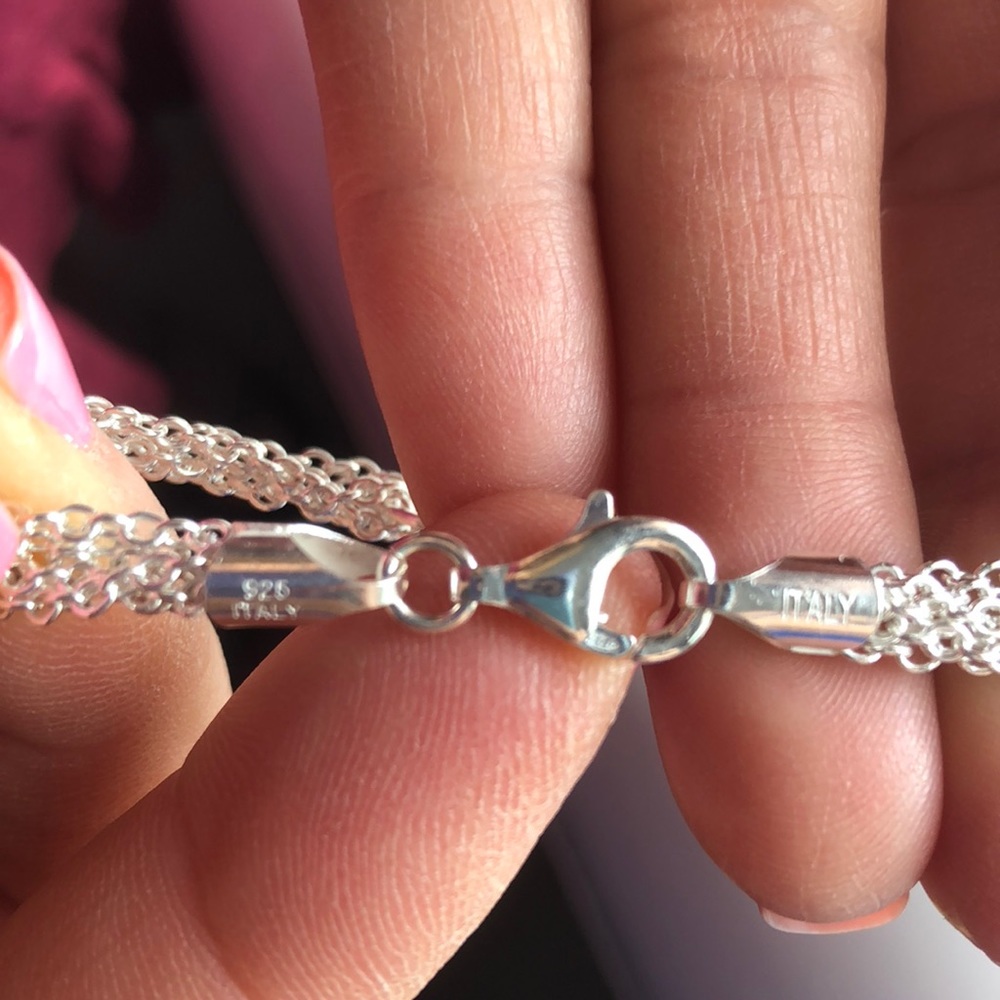 Sterling silver heart bracelet - Picture 2 of 2